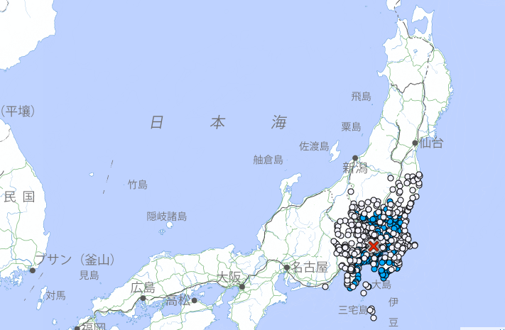 日本東京都凌晨發生4.7級地震