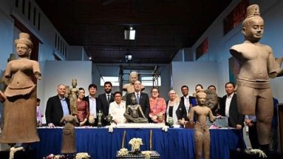 柬埔寨成功追索回 14件流失海外國寶