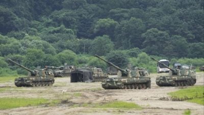 韩国时隔6年恢复边境砲击训练　动员K-9自走砲