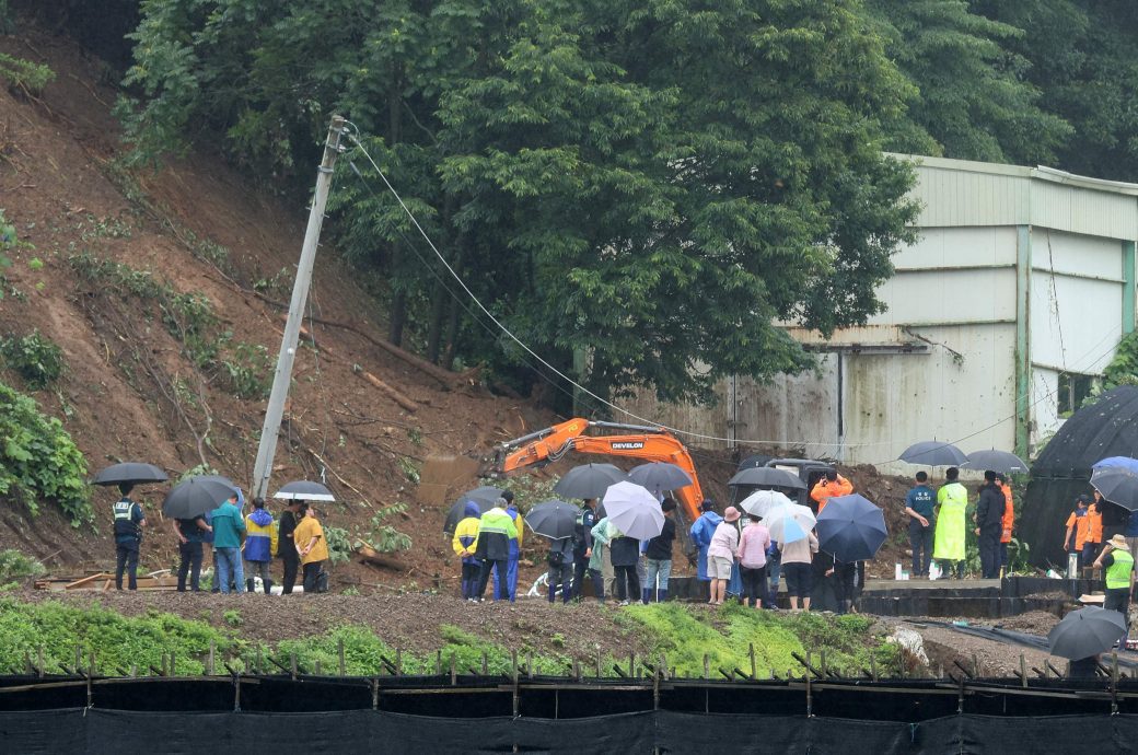 韩暴雨预警解除 5人遇难1人失踪