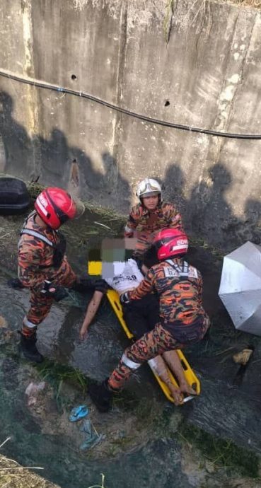 （已簽發）柔：摩托車飛墜大溝，20歲騎士受傷送院