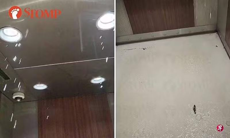 （已签发）柔：狮城二三事：大雨致屋顶排水沟堵塞 停车场电梯漏水