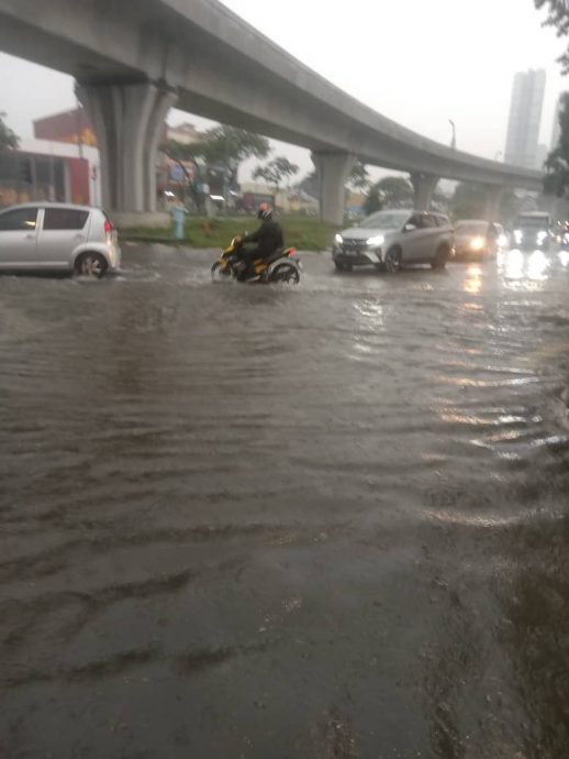 午后豪雨 甲洞 增江多地闪电水灾