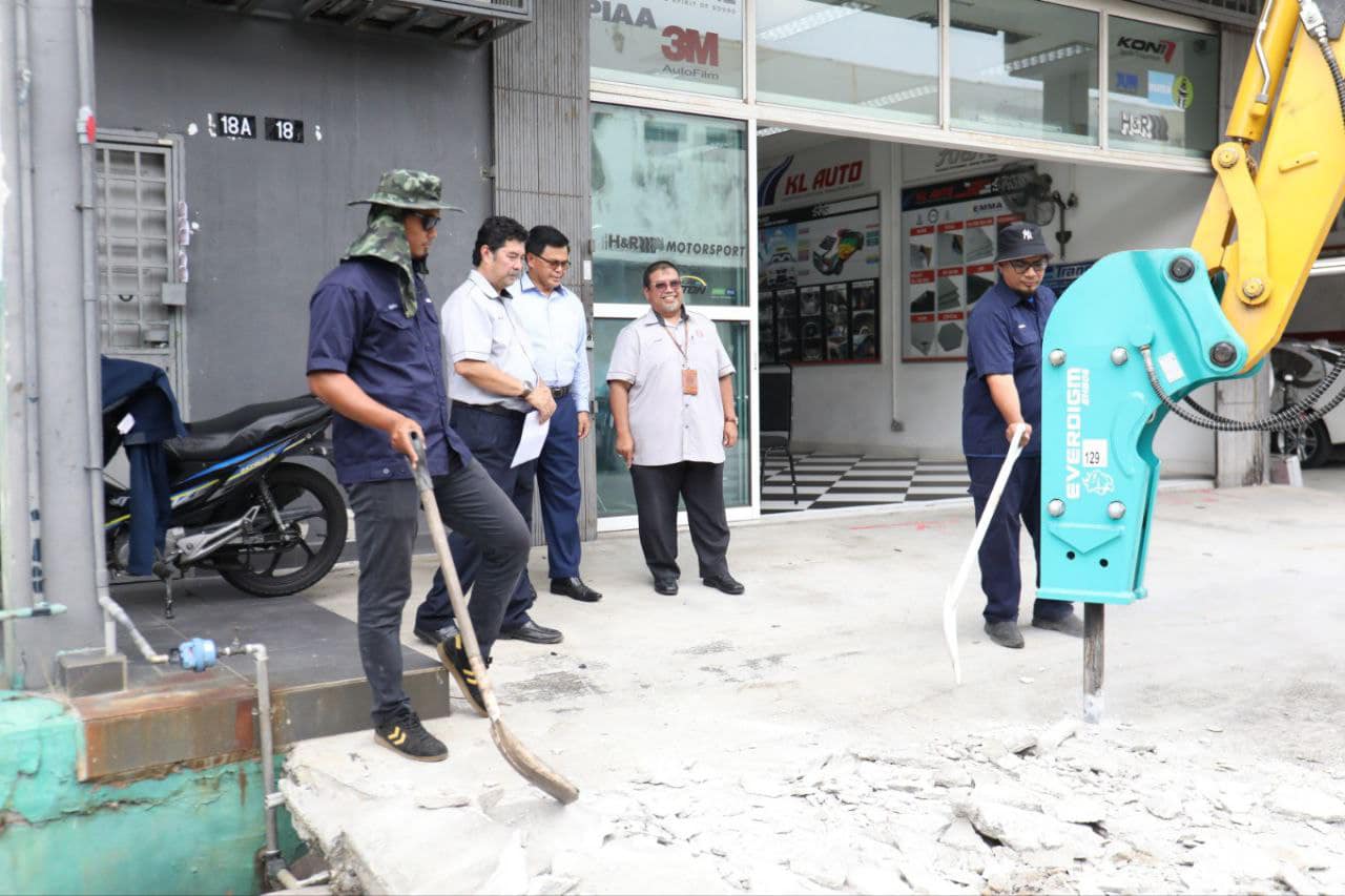 大都會／MBSA拆除違建水泥斜坡／1圖