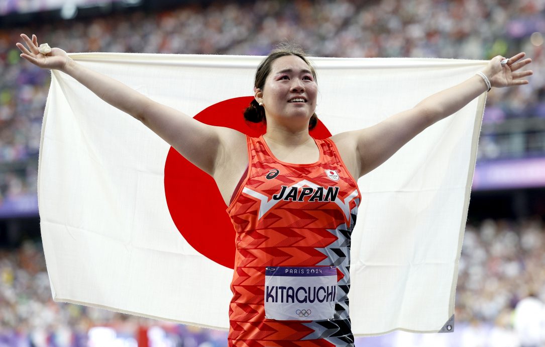 巴黎奧運會田徑|北口榛花擲出日本新歷史  美國包攬男女4X100公尺雙金