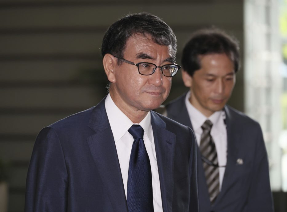 河野太郎宣布参选自民党总裁　政治生涯三度参选