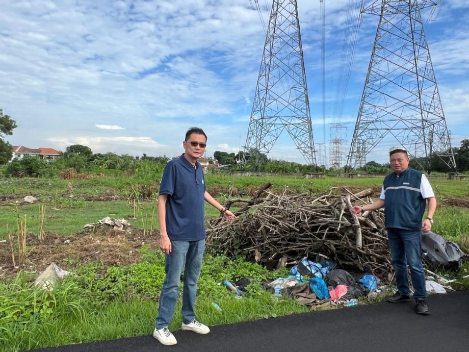 高壓電纜下露天焚燒 疑非法開墾耕種