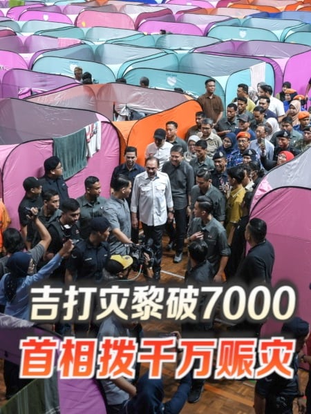 吉打災黎突破7000 首相撥逾千萬賑災