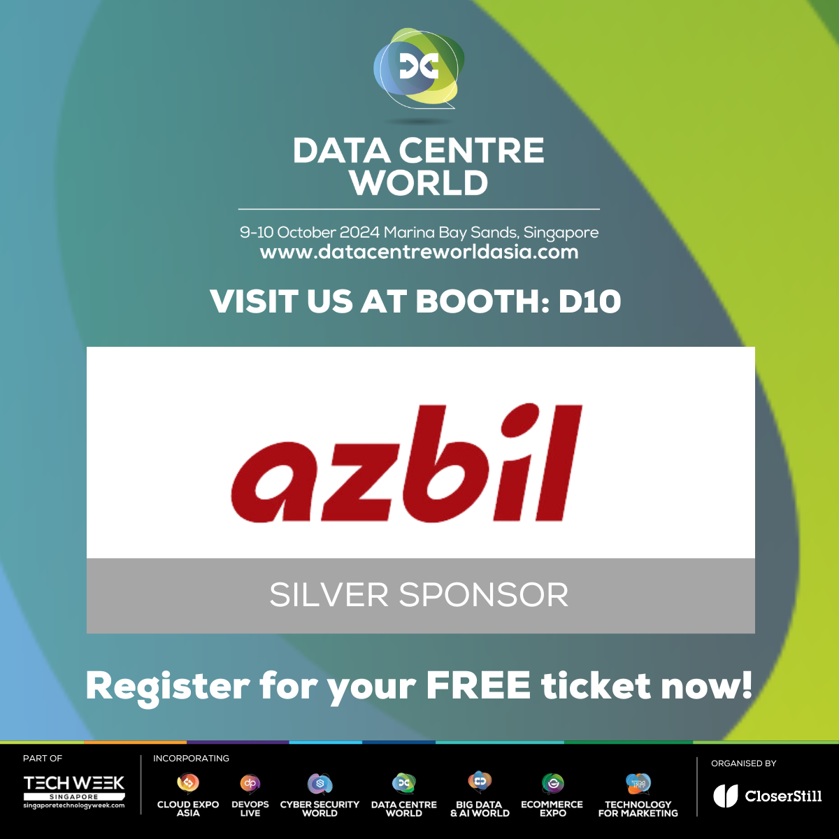 Azbil to Exhibit at Data Centre World Asia 2024