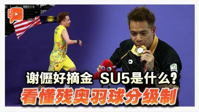 谢儮好残奥羽球SU5级摘金 了解残疾分级和赛场机制