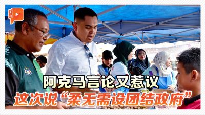 阿克马“柔无需成立团结政府论” 公正党柔青年团炮轰