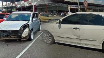 馬口公市後2車相撞  2女司機各執一詞