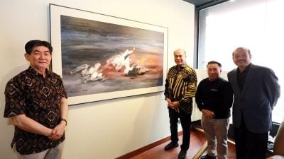 大馬畫壇張大千    鄭浩千首辦油畫個展