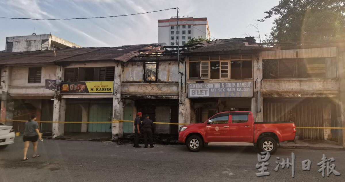 (大北马)大山脚市区5空置双层老店屋火灾