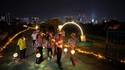 隆福建义山 花灯耀中秋 雪隆福建会馆邀提灯笼绕青山