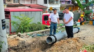 安邦太子園昨爆水管 約2000戶水供仍受影響