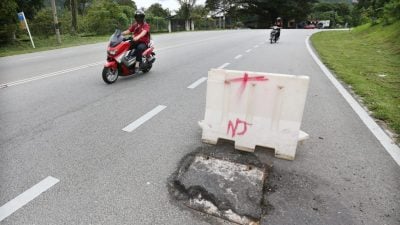 当局接投报须速修补  雨天路易坏 坑洞藏危机