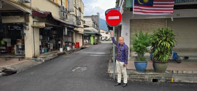 怡第一花园商区6路段改单行道 路面将画线避免误闯