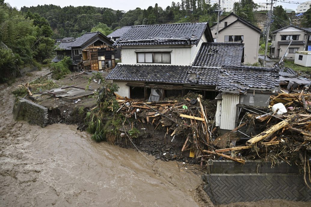 日本石川县暴雨洪灾土崩6死  灾民描述洪水：“像电影场景”