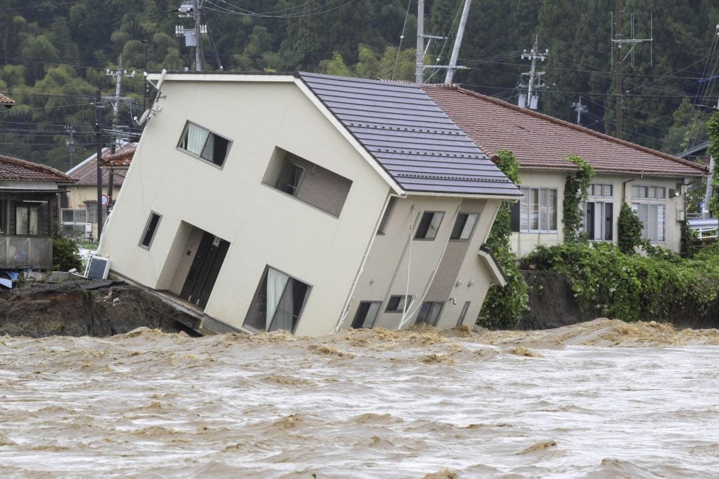 日本石川縣暴雨洪災土崩6死  災民描述洪水：“像電影場景”