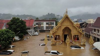 泰北洪災蔓延 清萊國際機場取消所有航班