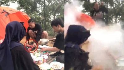 视频 | 开心露营便携式煤气炉瞬间爆炸 网民惊恐：为何会这样？