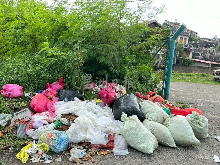 （古城副文）荒废排污池前沦为非法垃圾场