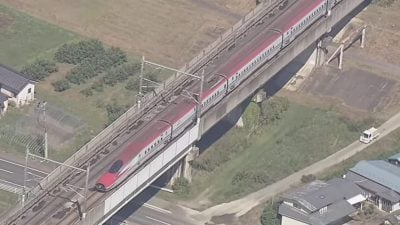 日本新幹線列車行駛中“脫鉤分離”　300多乘客一度受困