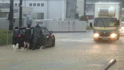 日本能登半岛大雨成灾 传1人失联2地成陆上孤岛