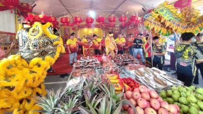 威灵殿庆广泽尊王诞  法场祭祀龙狮祝寿