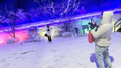 零下25度喝咖啡看冰雕  玩转森州雪林冰雪大世界