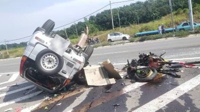 吧巴甘榜布叻旧路 重型摩托撞车2人亡