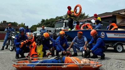 鉴定槟州124水患黑区 民防卫队 随时出动