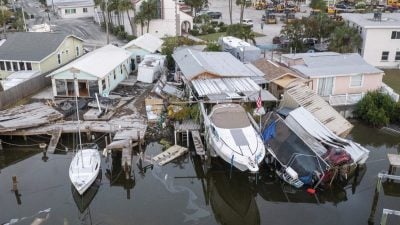 50年來最致命颶風  “海倫”肆虐逾110人死  美國經濟損失或達6600億