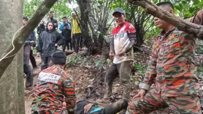 2人登山不慎腳傷 消拯員花近50分鐘抬下山