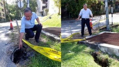 羅白地區雨季道路出現坑洞 周世揚：應採取治標治本的方案