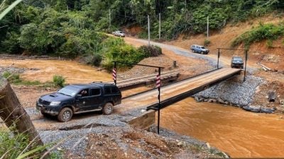 原住民区谷部落通话望生 7座铁桥6完工