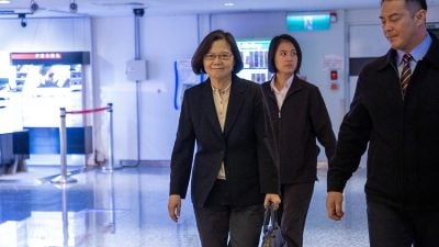 卸任后首出访　蔡英文：分享台湾民主经验