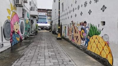 【特稿】新山市区“寻宝”  边找边看转角遇壁画