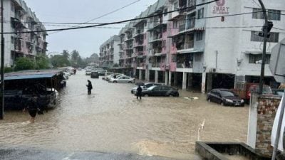 早上豪雨後  雪州淡江多處發生水災