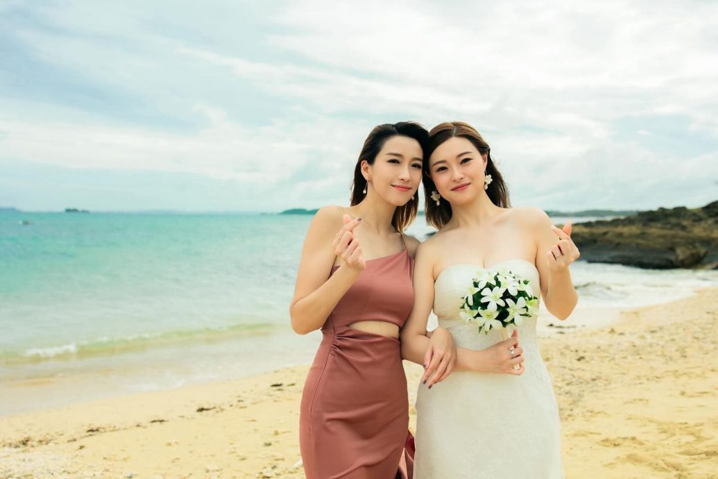 财经主播胞妹冲绳办浪漫婚礼 姚子羚送祝福：真的好感动	