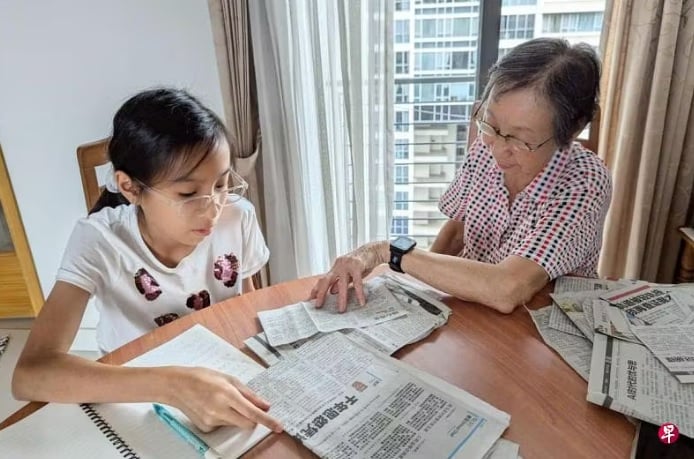 退休教师巧用教学经验 华文之美传孙女