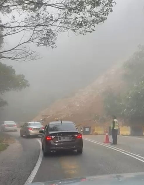  金马仑波赖路土崩封路 影响蔬菜运输旅游业