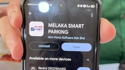 Melaka Smart Parking启用   11月可通过TNG缴停车费