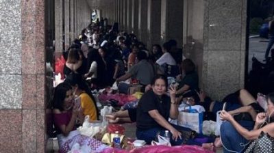 上百女佣占据　大楼走道聚会　民众忧安全隐患