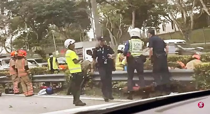 （已签发）柔：狮城二三事：与乘客抛飞坠沟 摩托车骑士送院不治