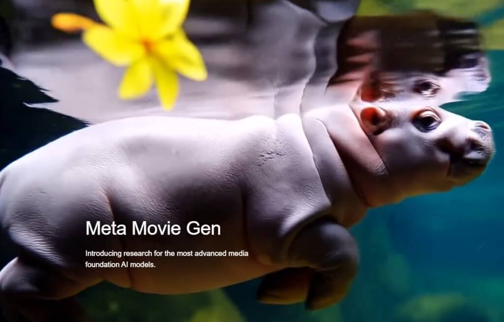 Meta推AI影像生成工具Movie Gen 挑战OpenAI模型Sora