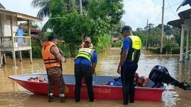 淡马鲁县灾黎增至1415人 士曼丹河水超过警告水平