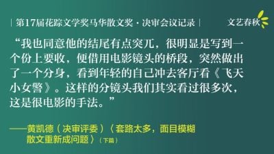 【花踪17.马华散文奖决审会议记录】套路太多，面目模糊——散文重新成问题（下）