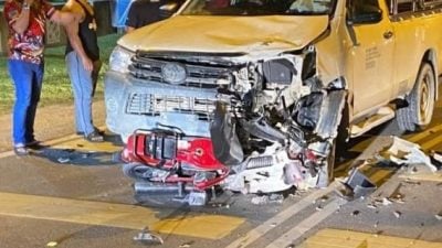 四驅車 摩托車迎面猛撞 21歲騎士當場慘死